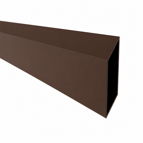 Lamella per recinzione romboidale in alluminio 20 x 105 - 6,0 m Marrone RAL 8017