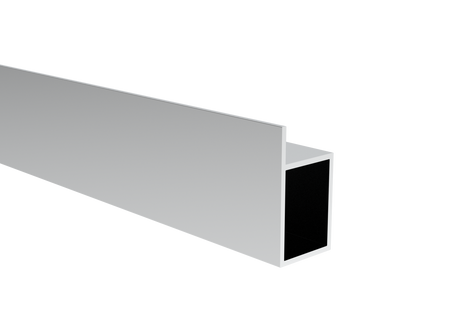 Aluminum P-profile, closed