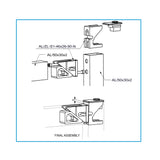 Corner connector 46x26 for profile 50x30
