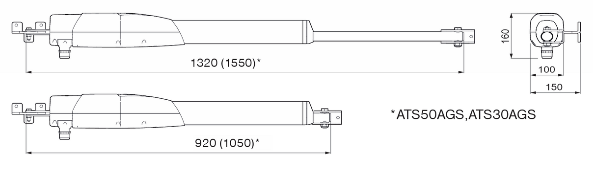 Came drive for single-leaf gate, set with photocells