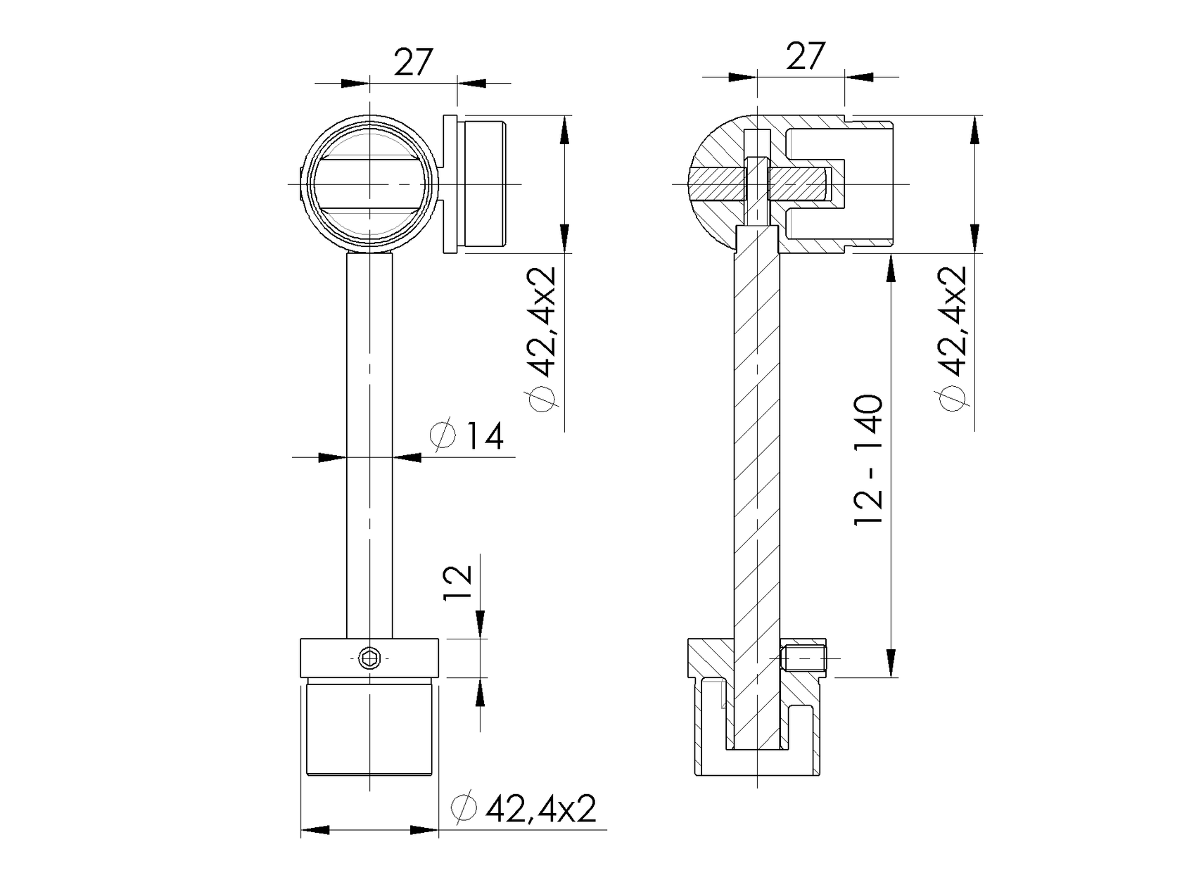 Adjustable flush angle