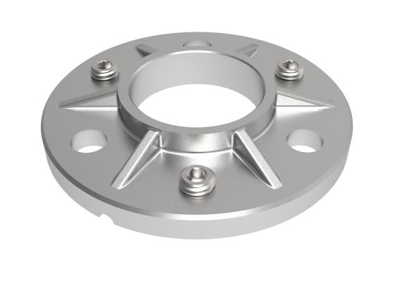 Flange adjustable