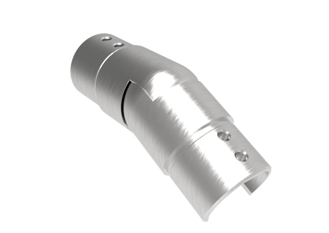 Flush angle for handrail on glass railing