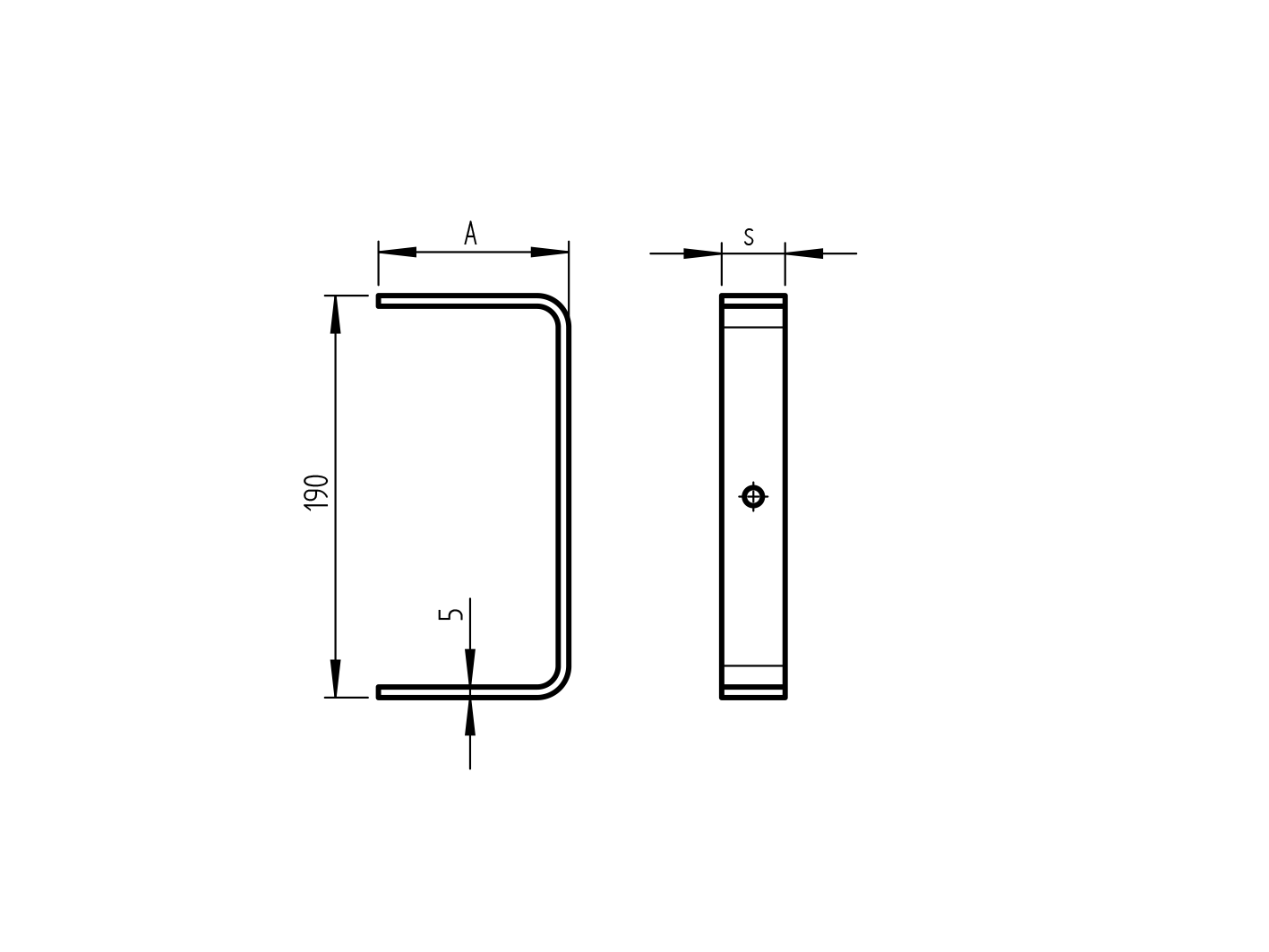 Lock box - seal 30x190mm