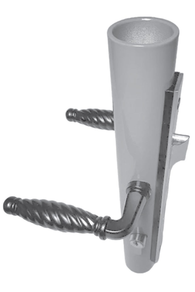 PVC adapting plate for locks and round tubes