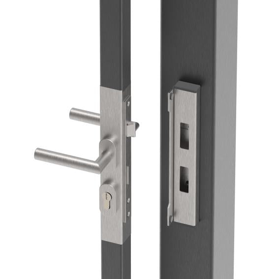 Lock set 40x40 AISI 304