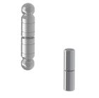 Fixed hinges with ball, for welding