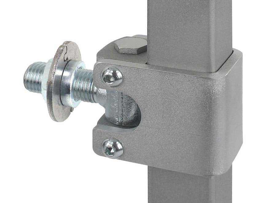 Adjustable hinge with swivel plate Zn, M20
