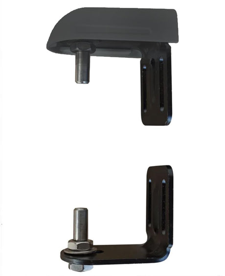 Adjustable hinge with anchoring flange