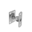 Adjustable hinge with anchoring flange