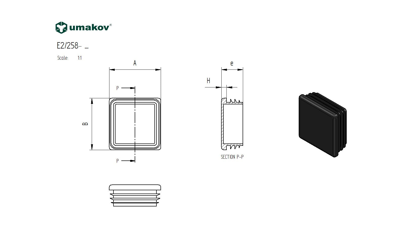Pole cover 60x60mm-PVC