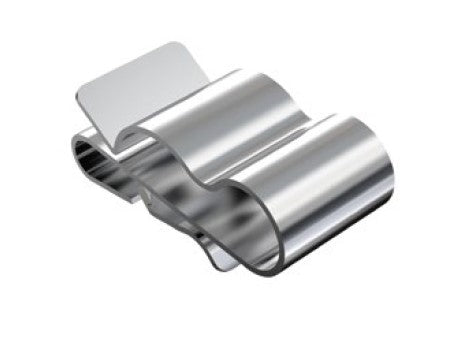 Cable clip for PV panels for holding 2 cables