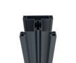 Aluminum fence post 70x70 for slat fillings - 2500mm R7016