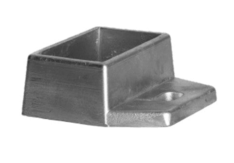 Aluminum mounting bracket for profile 60x30 natural