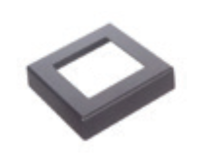 Aluminum adapter cover for slats 20-26mm R7016