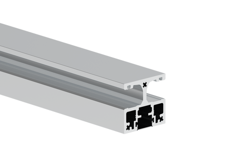 Aluminium Post Profile 56×60 mm - 6 m - Natural