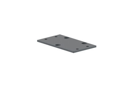 Tappo per palo in alluminio 56x60 mm, per fissaggio corrimano - Antracite RAL 7016