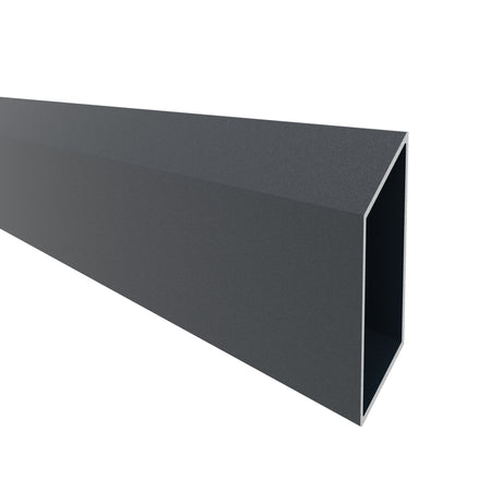 Aluminum Rhombus Fence Louver 20 x 105 - 6.0 m Anthracite RAL 7024