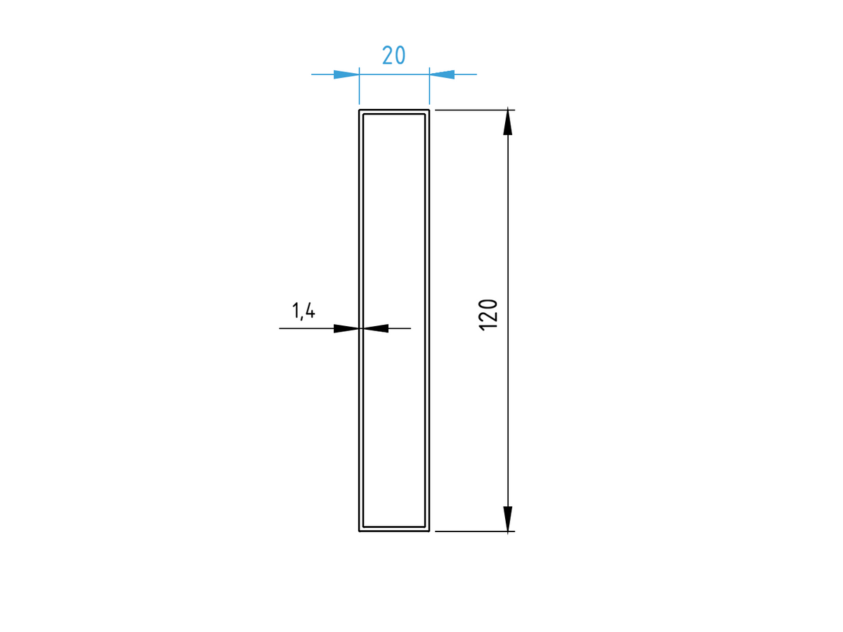 Hliníková plotová výplň 20 x 120 x 1,4 - 6,0 m - drevo dekor ZLATÝ DUB W03