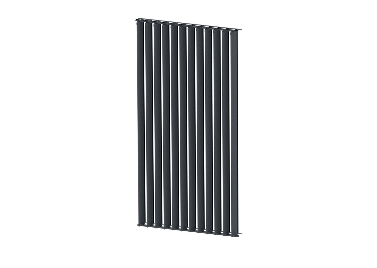Set Sistema basculante verticale in alluminio antracite 1,09 m con riempimento AL 2,4 m antracite 20x95