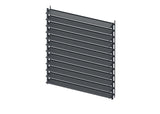 Set Anthracite Aluminum Horizontal Tilting System 1.09m with AL 1.2m Anthracite Infill 20x95mm
