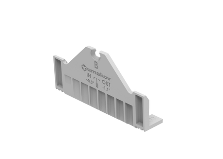 Set for adjustable glass fastening - canal B