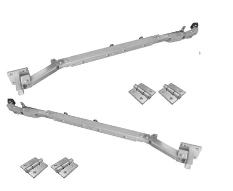 Folding mechanism for swing gates