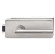 Glass door handle with lock UV