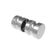 Brushed back-to-back knob AISI 304, K320, 32mm