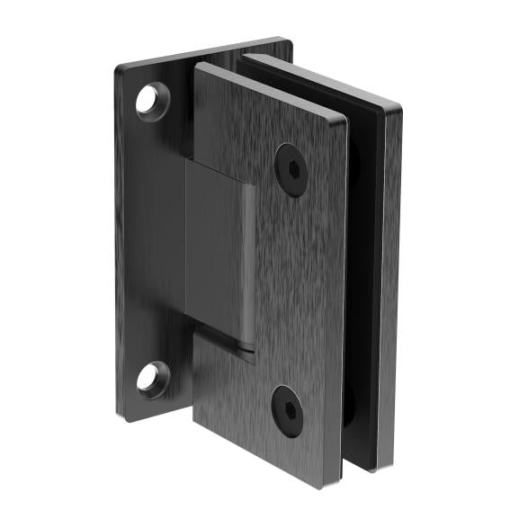 Hinge for glass door AISI304, BLACK