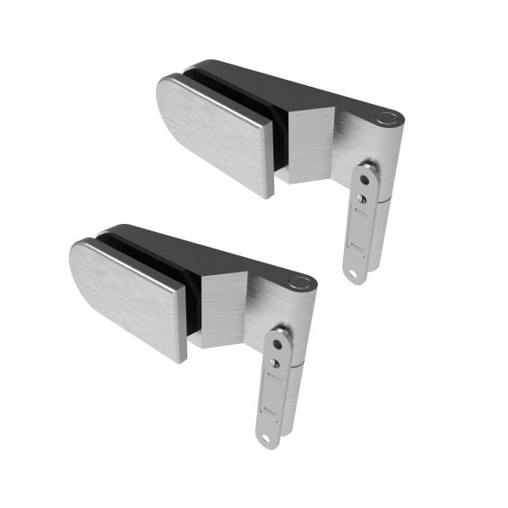 Stainless steel hinge for glass doors. Al, studio