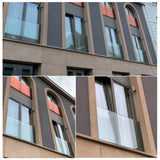 Julliet balcony aluminum frame without glass