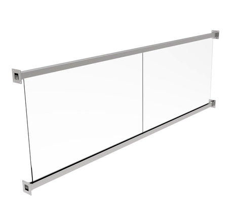 Frameless glass juliette balcony loggia AISI304