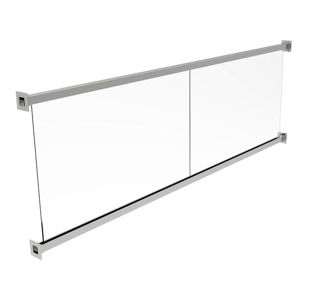 Frameless glass juliette balcony loggia AISI304