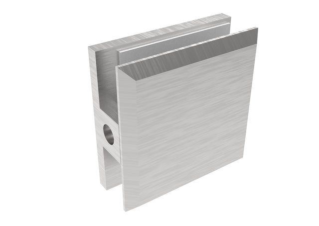 Glass clamp, Zamak, 45x45x20/T 8-10 mm