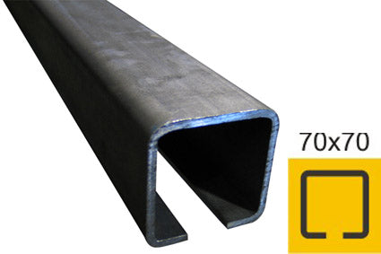 Guiding track Fe, 70x70x4mm, for cantilever gate