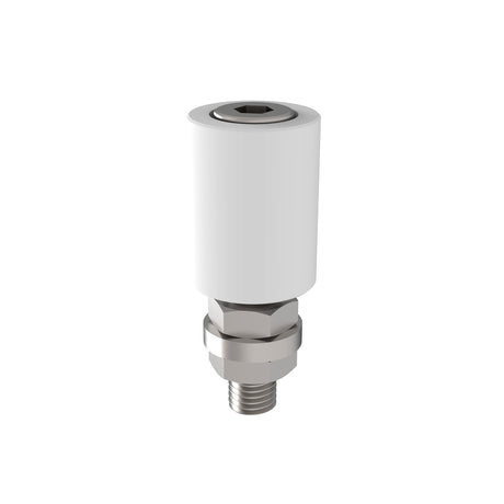 Nylon guide roller - white, INOX, D22mm