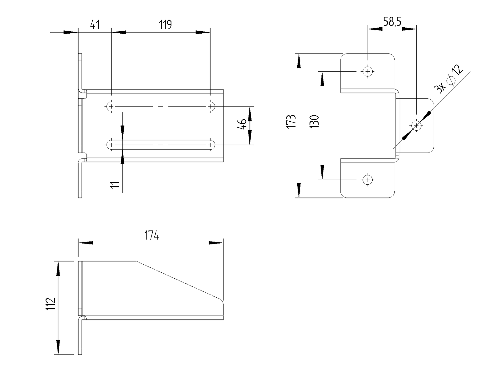 Universal holder, INOX