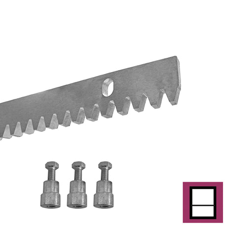 Steel gear rack Zn, 30x10mm, L1m, max 1700kg