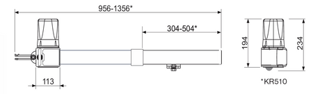 Came drive for double-leaf gate, set with photocells