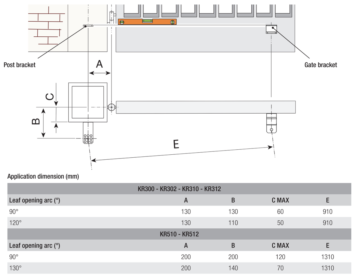Came drive for double-leaf gate, set with photocells