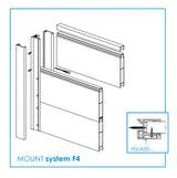 Aluminum fence infill 20x120x6000mm