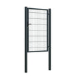 Gate 1pc. 2D BOX ZnPVC 1000x1500mm RAL 7016 anthracite