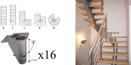 Staircase SEGMENT NS270 set V 3040-2740mm