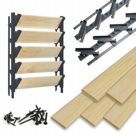 Pohyblivý plastový systém - žalúziový - pár (ľavý + pravý)