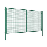 Brána 2kr. ROUND ZnPVC 4000x2000mm, D75mm, zelená