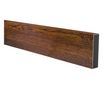 Rivestimento per recinzione in alluminio 20 x 80 x 1,1 - 6,0 m - effetto legno NOCE SCURO W01
