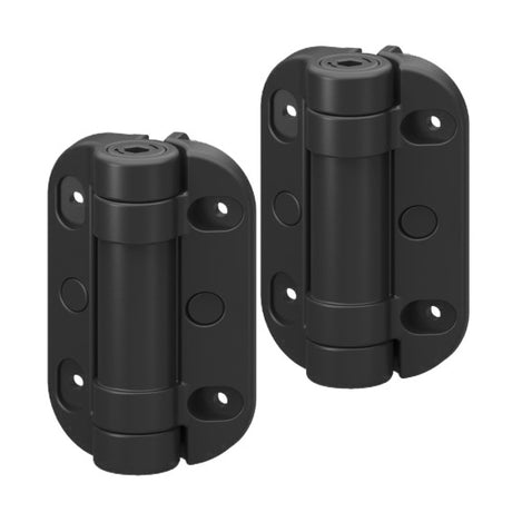 Hinge for heavy gates, with adjustable spring, without stoppers