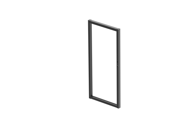 Aluminum Gate Frame 1.025x1.85m, Anthracite R7016 - SET