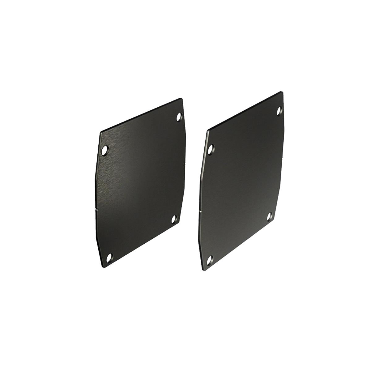 End cap Zn, profile 90x95mm, black